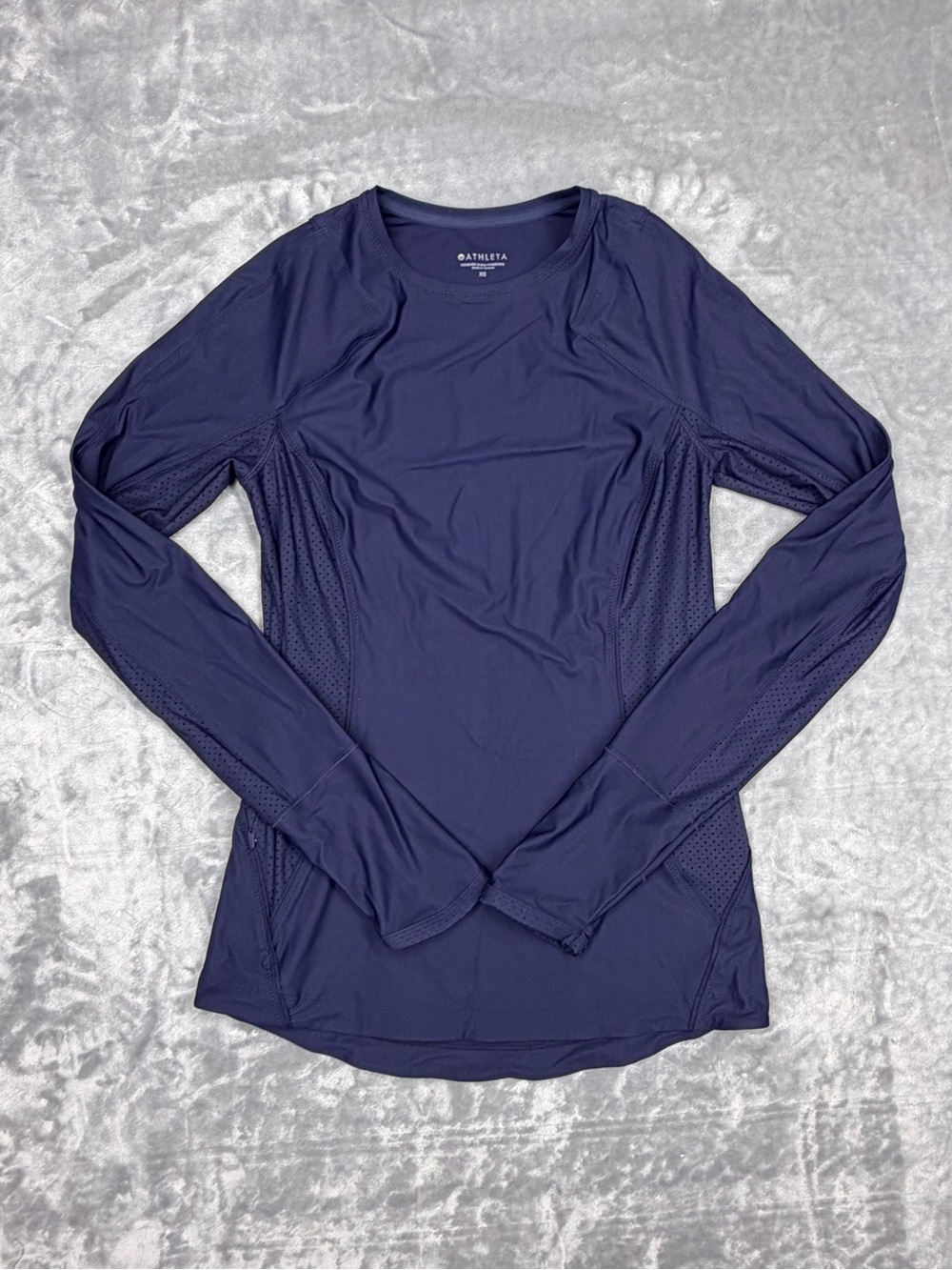 Athleta Long-Sleeve Performance Tee in Navy